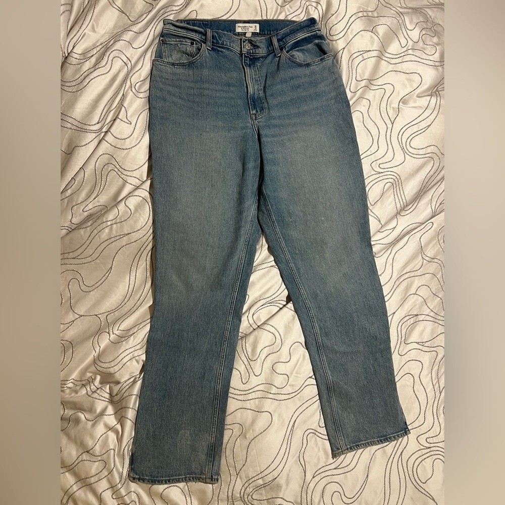Abercrombie & Fitch Women's Straight Leg Jeans - 32 Long (14)